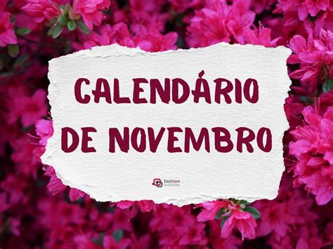 Calendário De Novembro De 2022 Feriados E Datas Comemorativas Fashion Bubbles