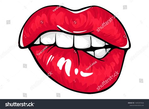 Drawing And Illustration Art And Collectibles Lips Svg Lips Clip Art Red Lips Biting Lip Svg Red Lip