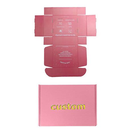 Pink Mailer Boxes Manufacturers Customized Pink Mailer Boxes