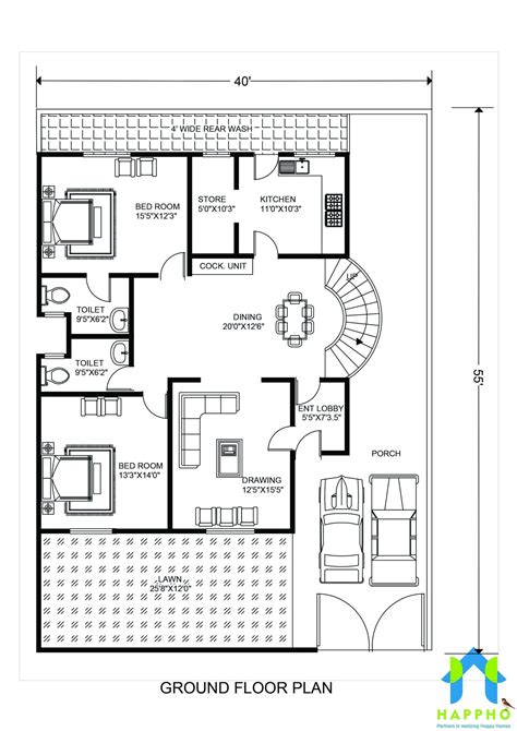 1000 Sq Ft House Plans 2 Bedroom North Facing