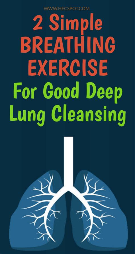 The Best Way To Improve Your Lung Health Is To Perform A Few Breathing