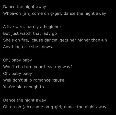 Dance The Night Away By Van Halen Music Lyrics Music Quotes Highway