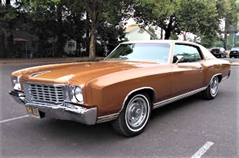 Personal Luxury 1972 Chevrolet Monte Carlo First Generation