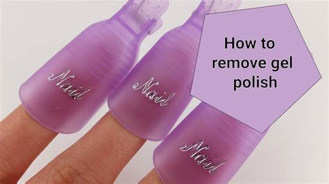 How To Remove Gel Polish At Home Youtube