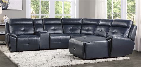 Navy Blue Reclining Sectional Sofa Sofa Design Ideas