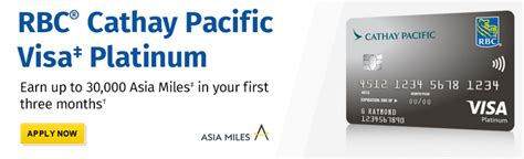 You earn points or cash rewards when you use your card to make new purchases (minus. Canadian Rewards: RBC Cathay Pacific Visa Platinum: Earn up to 30000 Asia Miles