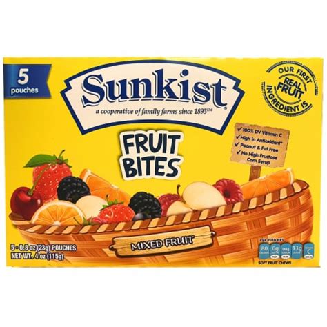 Sunkist® Fruit Bites Mixed Fruit 5 Ct 08 Oz Kroger