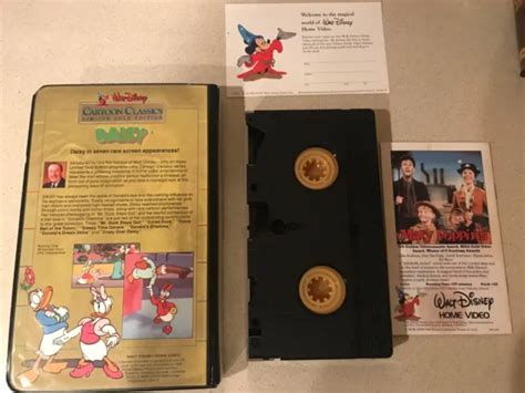 Daisy Walt Disney Cartoon Classics Limited Gold Edition Vhs