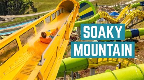 Best Water Park In America All Water Slides At Soaky Mountain Youtube