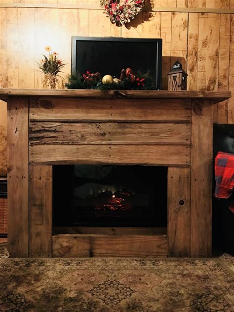 Pin By Melissa English On Fireplace How To Faux Fireplace Wood