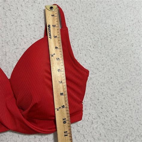 Other Shade And Shore 34dd Light Lift Twist Bikini Top Red Suit Grailed