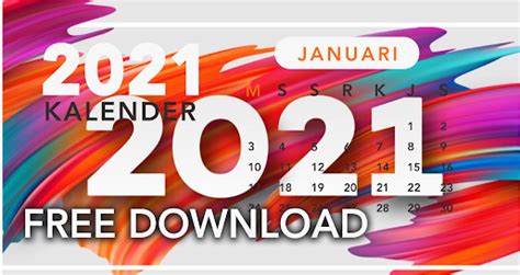 Download Kalender 2021 Gratis Lengkap Format Cdr Editable Dan Pdf