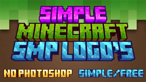 Simple Custom Minecraft Logos No Photoshop Youtube