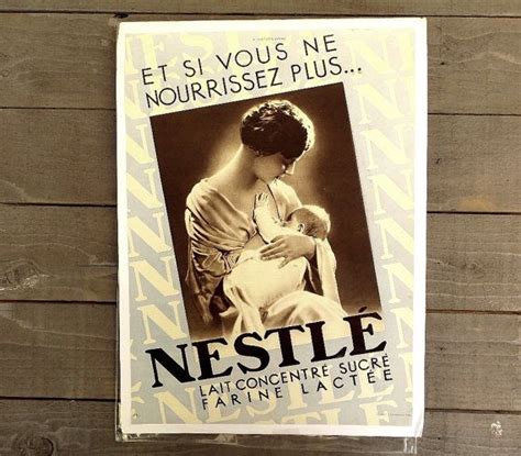 NESTLE Original Antique French Advertising Print Home Decor Etsy