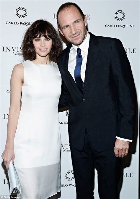 Stunning Felicity Jones Cuddles Up To Co Star Ralph At The Invisible