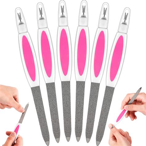 2 In 1 Nail File Cuticle Trimmer Remover Nail Buffers Tool