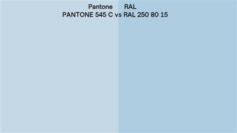 Pantone 545 C Vs Ral Ral 250 80 15 Side By Side Comparison