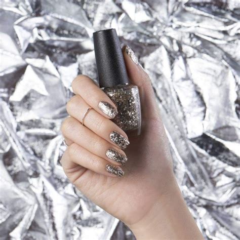 Silver Glitter Sparkle Nail Polish Color Opi Dreams On A Silver