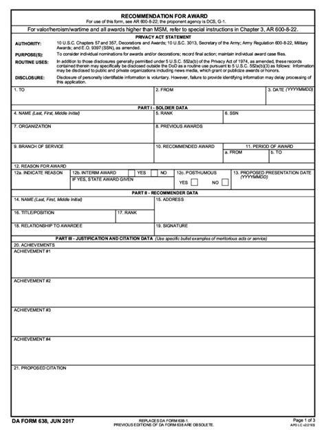 Da Form Proposed Citation Fill Online Printable Fillable Blank My Xxx