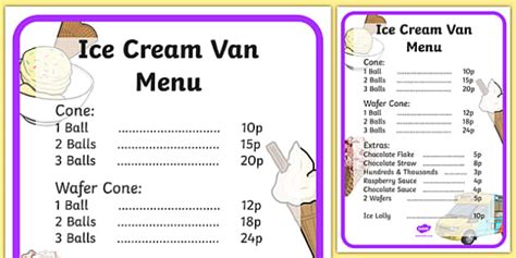 Play with me by c6h8o7. Ice Cream Van Role Play Menu-ice cream van, role play ...