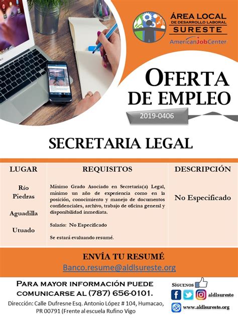 Ofertas De Empleo Disponibles Del 21 Al 24 De Enero De 2020 Area