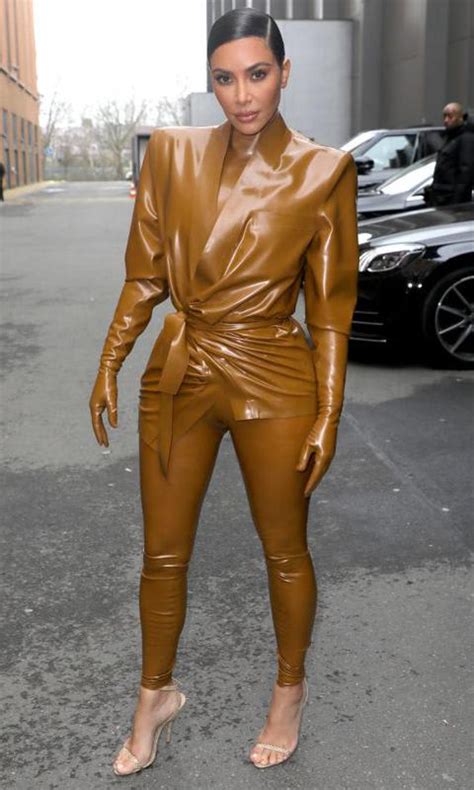 kim kardashian s 9 sexiest latex outfits