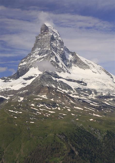 Matterhorn Mountain Zermatt Area Stock Photo Image Of Scenery