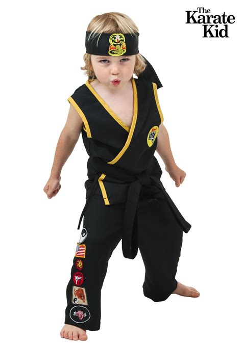 Cobra kai costume product details: Toddler Cobra Kai Costume from The Karate Kid