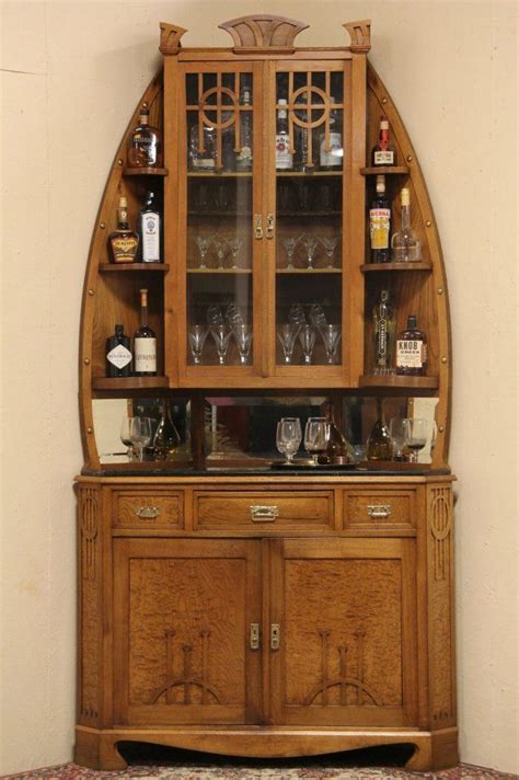 At city furniture, we make buying bar furniture easy. Art Nouveau Vienna 1900 Corner Bar Server Cabinet, Marble ...