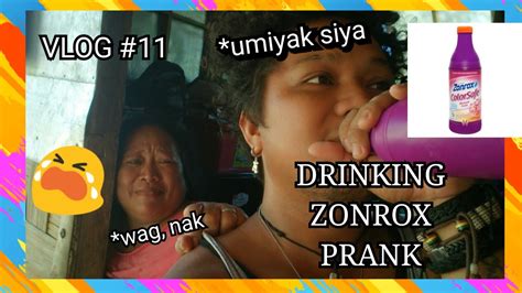 🐺vlog11 Drinking Zonrox Prank On My Mother Jouther Resota Vlogs