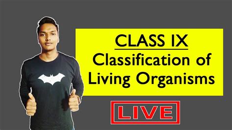Classification Of Living Organisms Class Ix Icse And Cbse Youtube