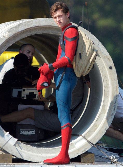 tom holland leaps into action as filming begins for spider man reboot tom holland tom holland