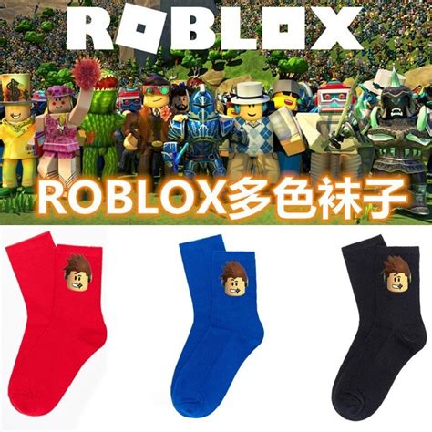 Roblox Socks Game Anime Figure Men Womens Autumn Winter Candy Color
