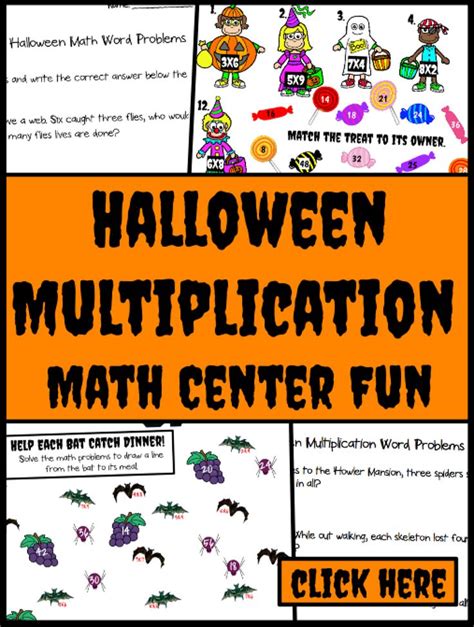 halloween math centers  images halloween math centers