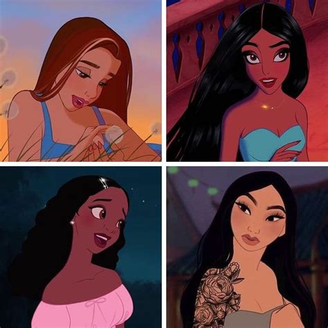 Artist Reimagines Disney Princesses As Modern Day Women In Glam Transformations Disney Disney