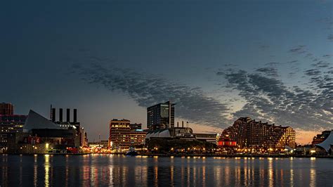 Baltimore Inner Harbor Sunrise Photograph By Jim Archer Fine Art America