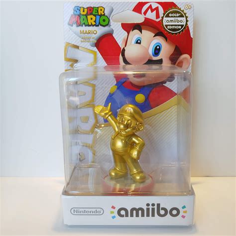 Gold Mario Amiibo Walmart Exclusive Figure Nintendo Usa Super Party