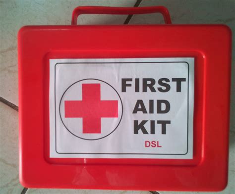 Red First Aid Kit Sign