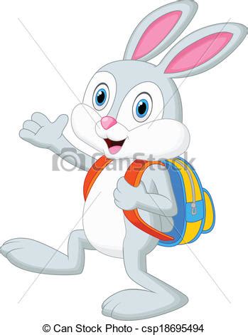 Voir plus d'idées sur le thème dessin lapin, lapin, dessin. Vecteurs EPS de sac à dos, dessin animé, lapin - vecteur ...