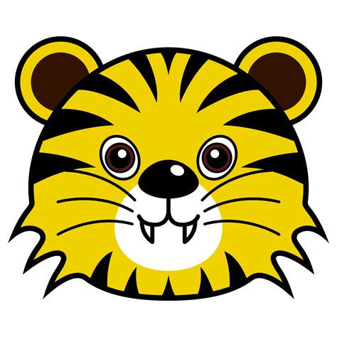 Cute Tiger Vector. - Download Free Vectors, Clipart ...