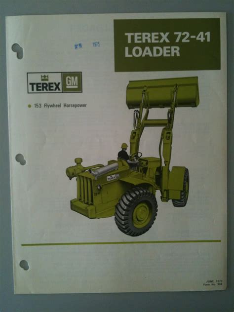 Earthmoving Machinery Sales Brochures Terex Gm Wheel Loader 72 41 517
