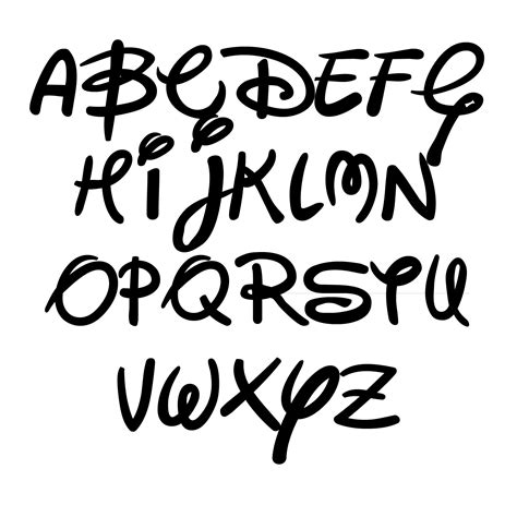 10 Best Alphabet Disney Font Printables Pdf For Free At Printablee