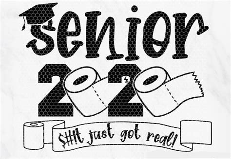 Senior 2020 Svg Sht Just Got Real Graduation 2020 Png • Onyx Prints