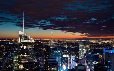 Sunset City Cityscape Night Photography Skyline Skyscraper