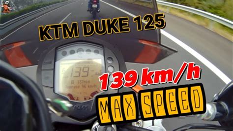 Mais katoche en a gardé sous le coude pour l'électronique. 139 km/h! KTM Duke 125 Max SPEED KTM Duke 125 SpeedTest ...