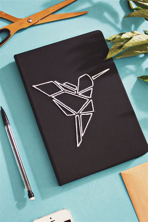 Diy Origami Embroidered Book Cover