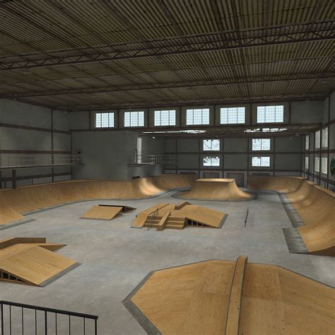 Skatepark 3d Model In Warehouse 3dmkits