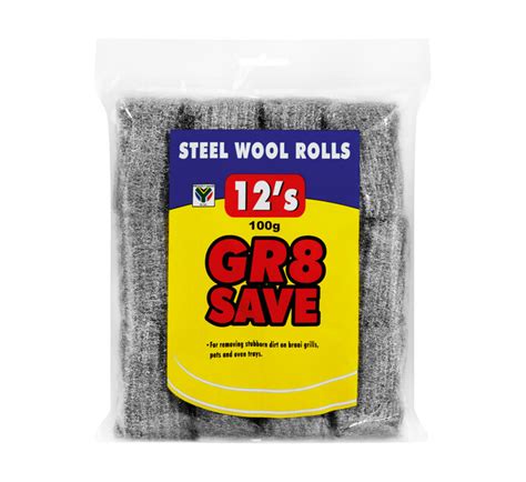 Gr8 Save Steel Wool Rolls 12 Pack Makro
