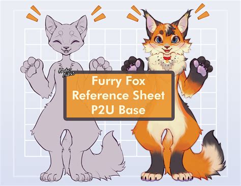 Furry Fox And Feline Base Anthro Fursona Character Creator Etsy