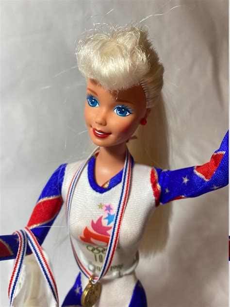 1996 Atlanta Olympics Gymnast Barbie Complete With Accessories Etsy